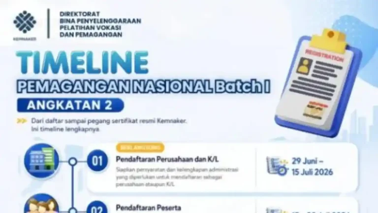 Timeline-Magang-Nasional-Kemnaker-Batch-1-Angkatan-2-2026